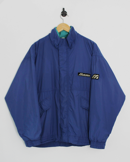 90s Mizuno Blue Full Zip Jacket (M)