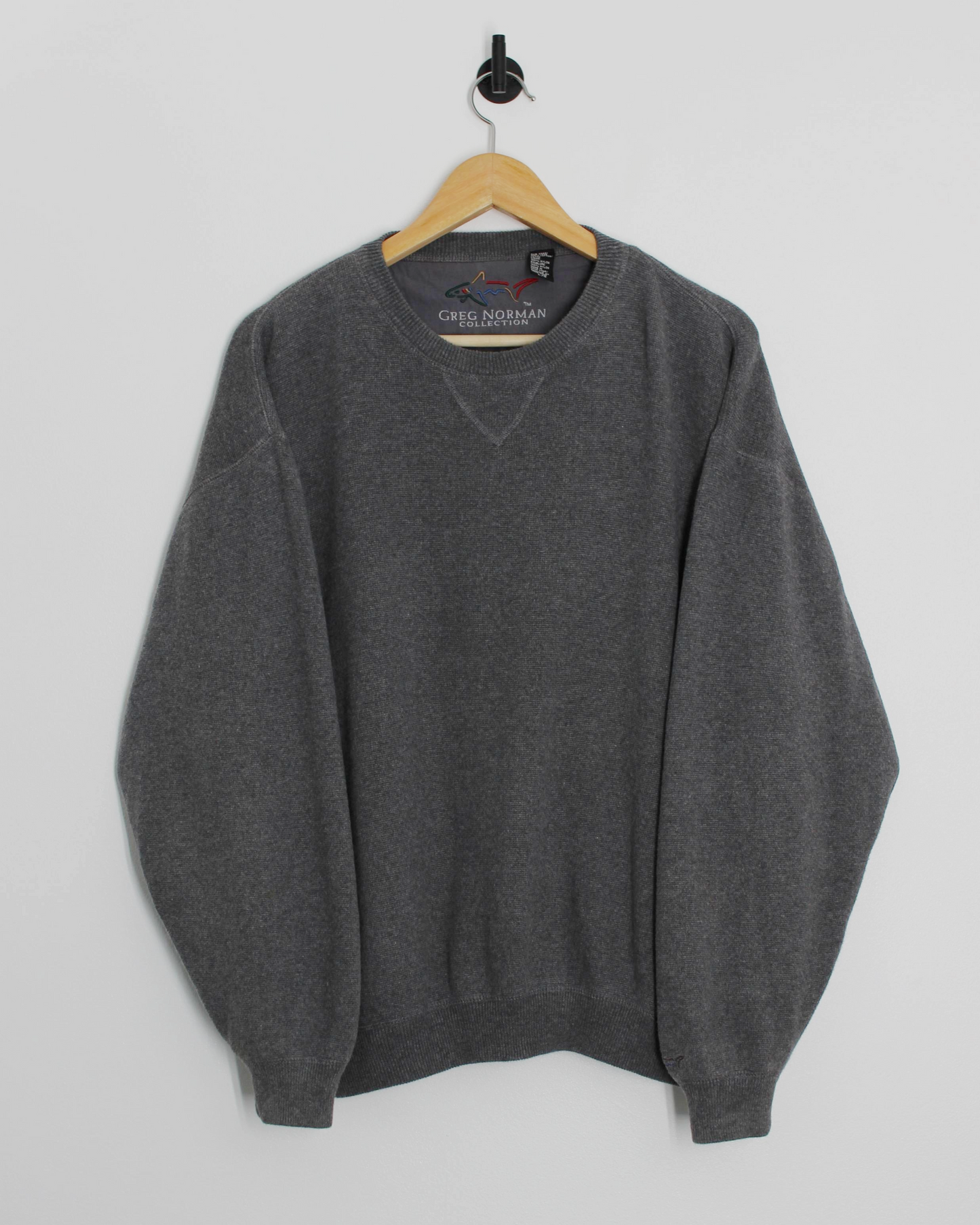 90s Greg Norman Grey Crewneck Sweatshirt Pullover (L)