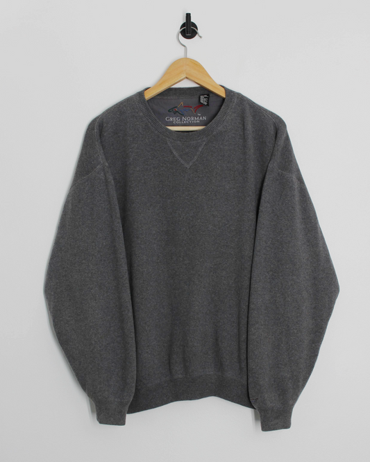 90s Greg Norman Grey Crewneck Sweatshirt Pullover (L)
