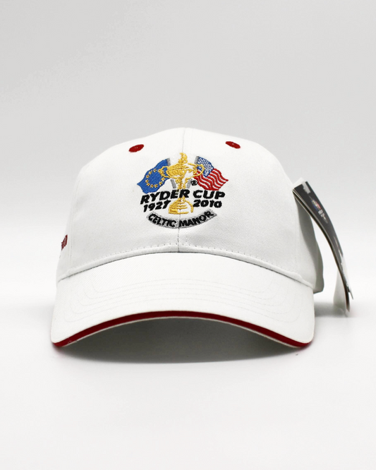 2010 Ryder Cup Glenmuir White/Red Cap with Tags