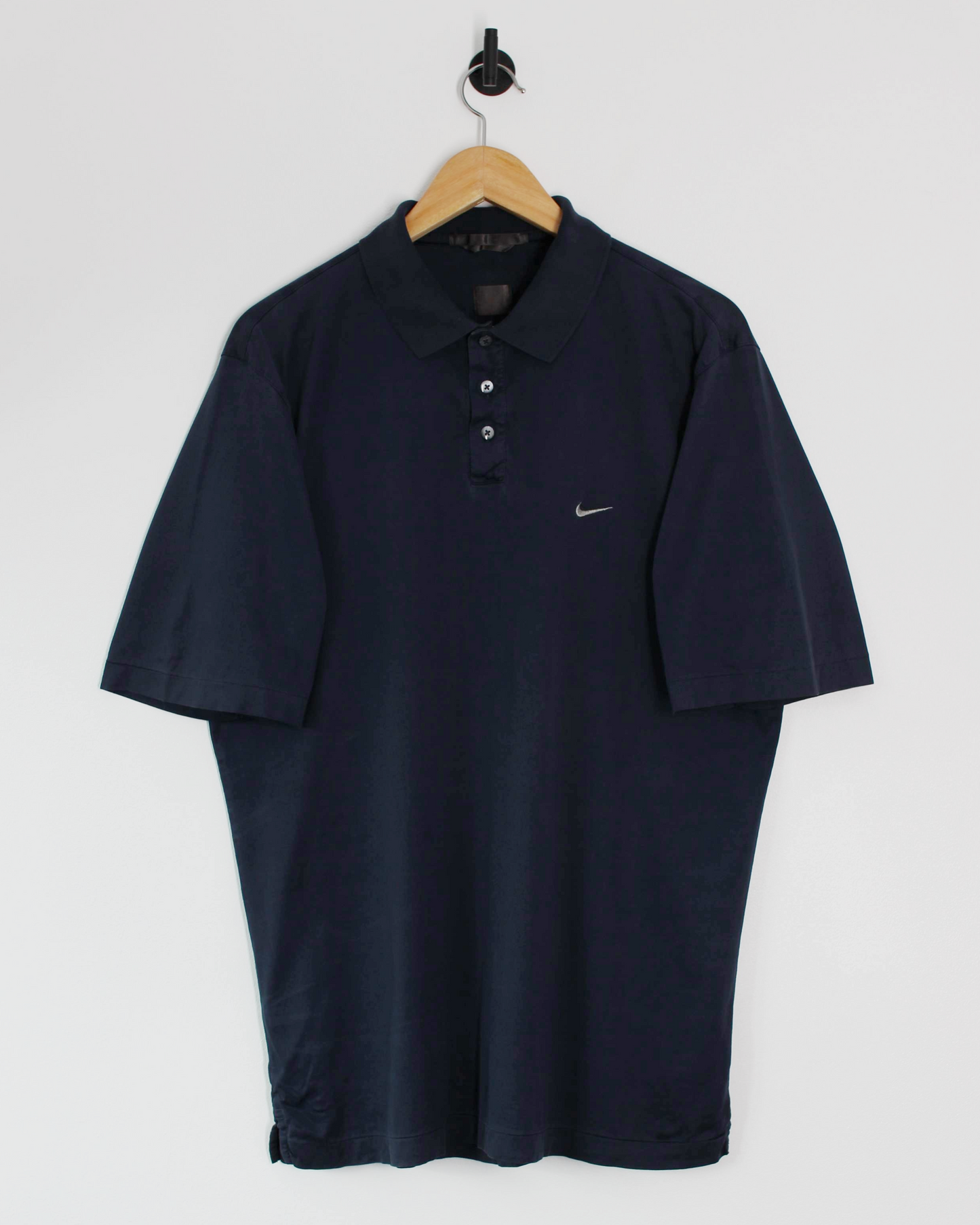 00s Nike Tiger Woods Navy Polo-Shirt (L)