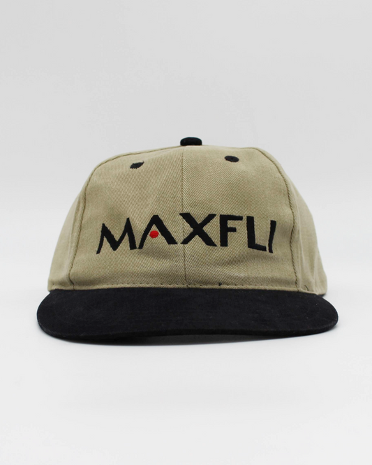 90s Maxfli Beige/Black Cap