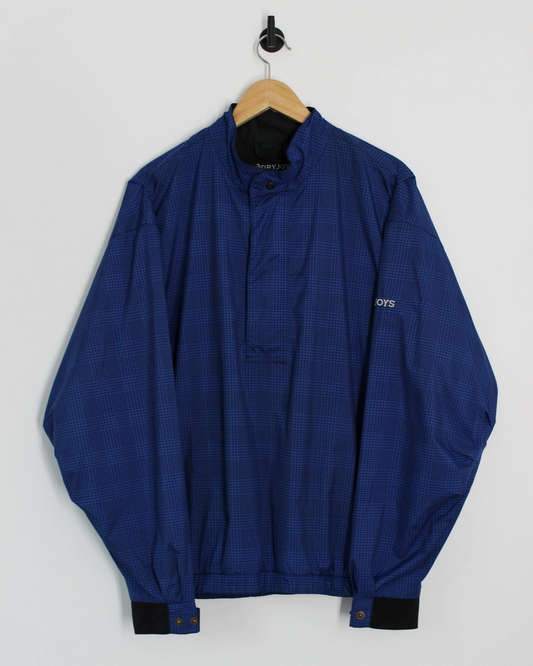 90s Dryjoys by Footjoy Blue Half Zip Jacket (M)