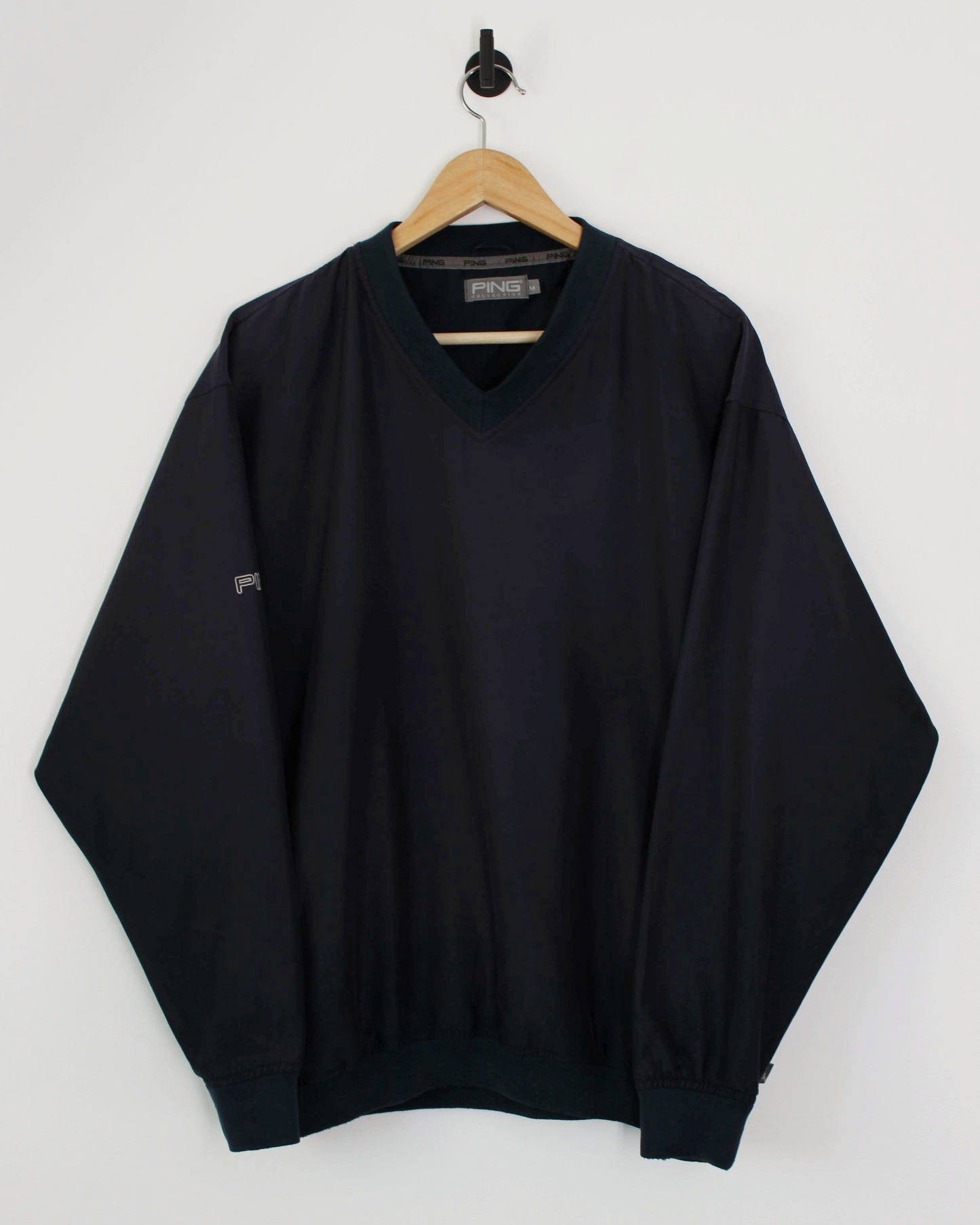 00s Ping Dark Navy V-Neck Windbreaker (M)