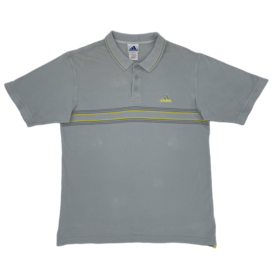 Adidas Grey Polo-Shirt (L)