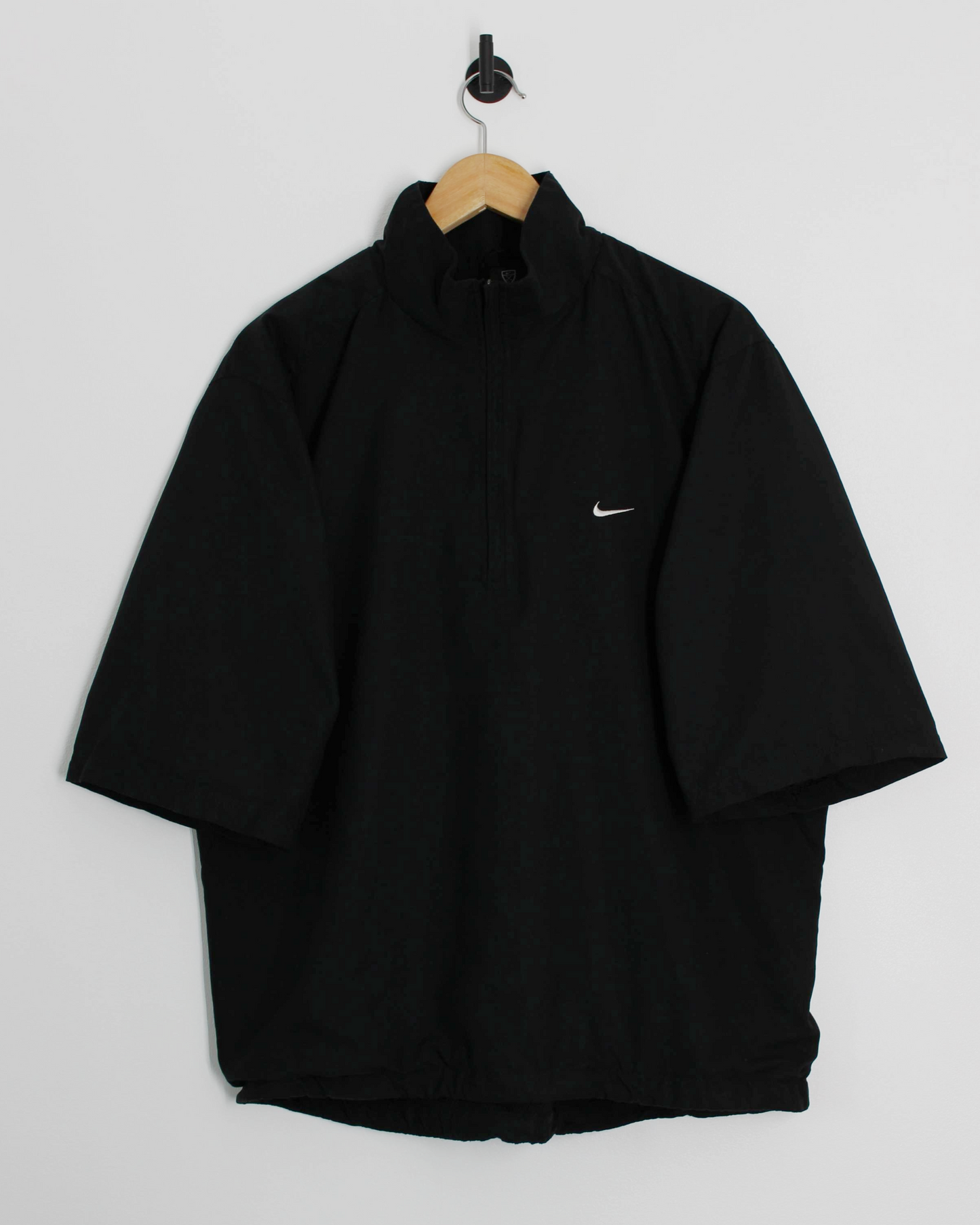 00s Nike Black Short Sleeve Windbreaker (L)