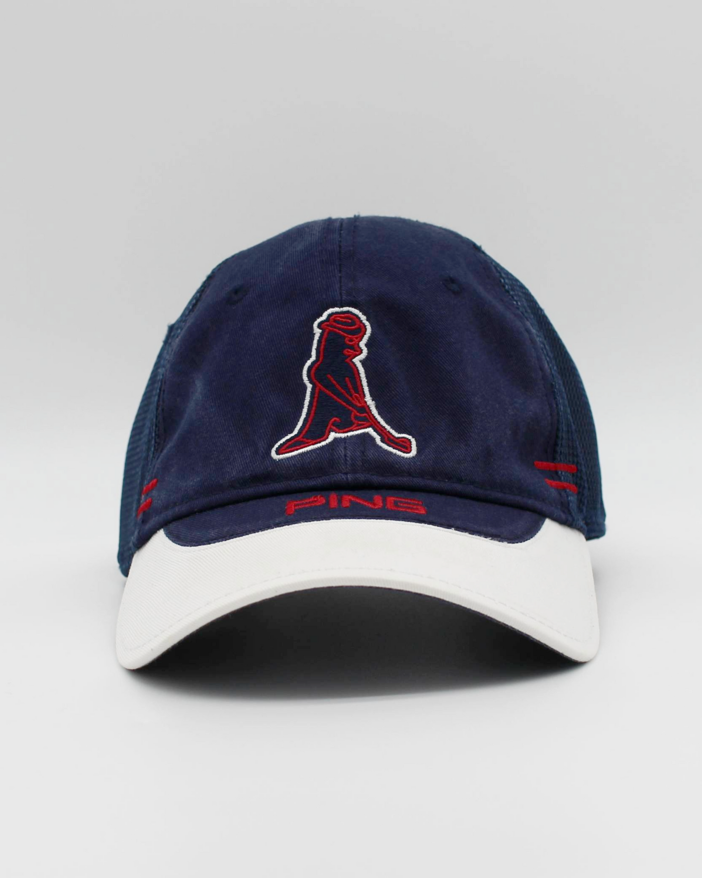 00s Ping Navy ‘Ping Man’ Logo Cap (S)