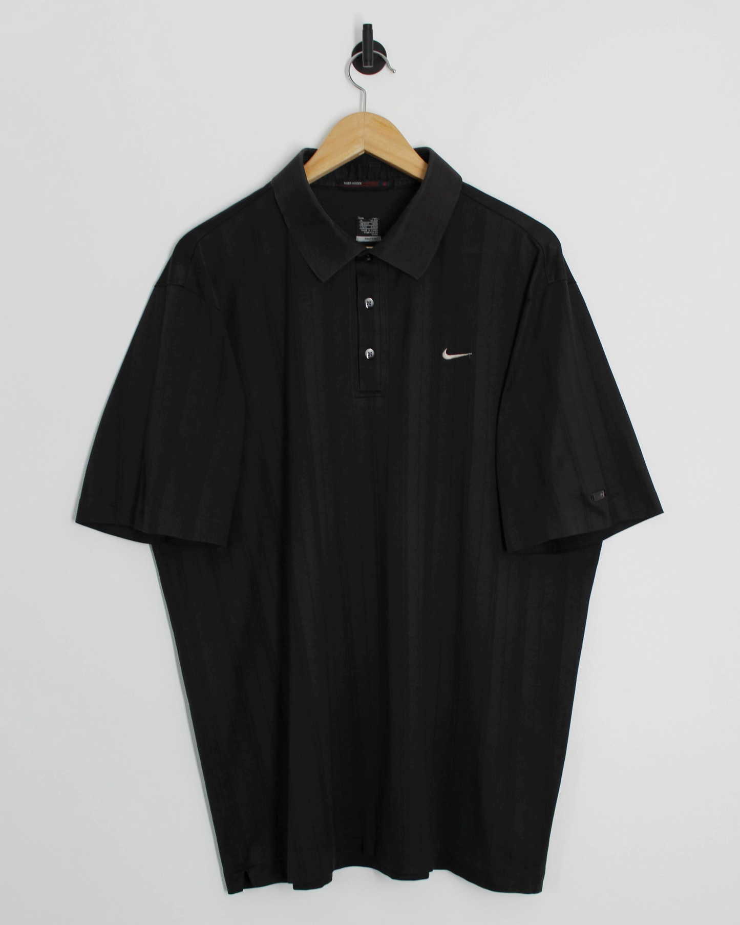 00s Nike Tiger Woods Black Polo-Shirt (XL)