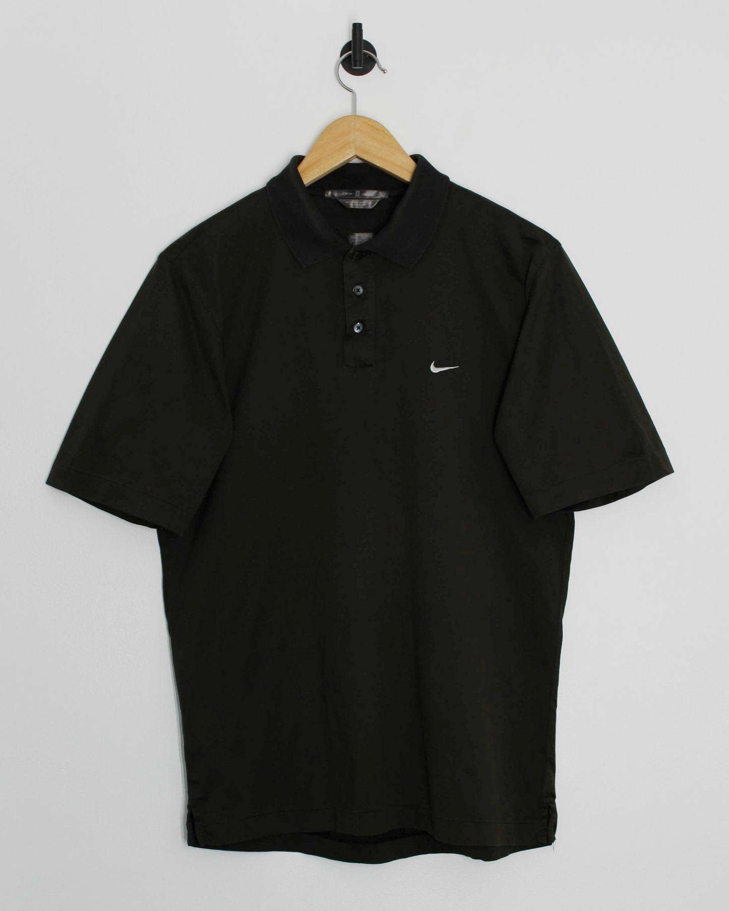 00s Tiger Woods Black Polo-Shirt (S)