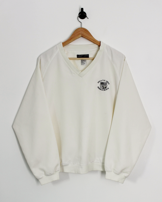 2000 US Open Pebble Beach White V-Neck Windbreaker (M)