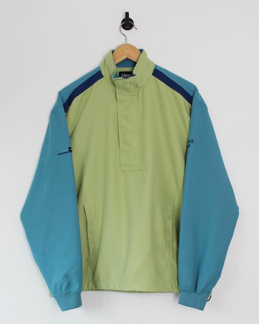 Ashworth Green/Blue Half-Zip Jacket (S)