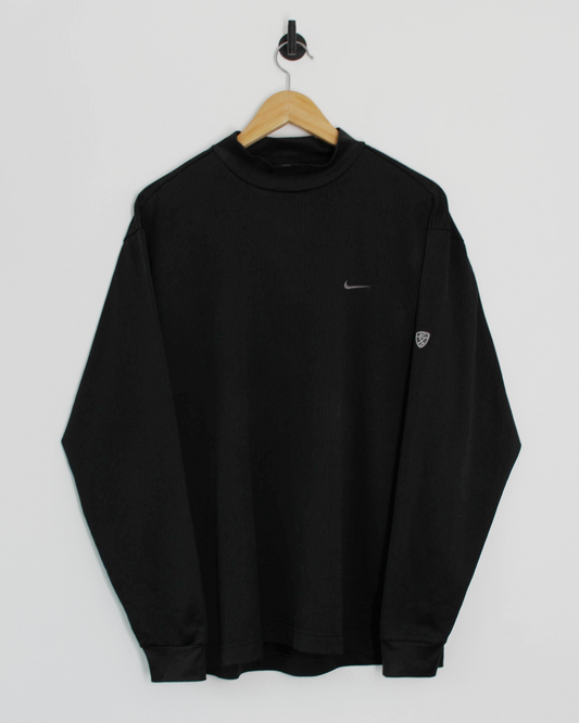 00s Nike Long Sleeve Black Mock Neck (L)