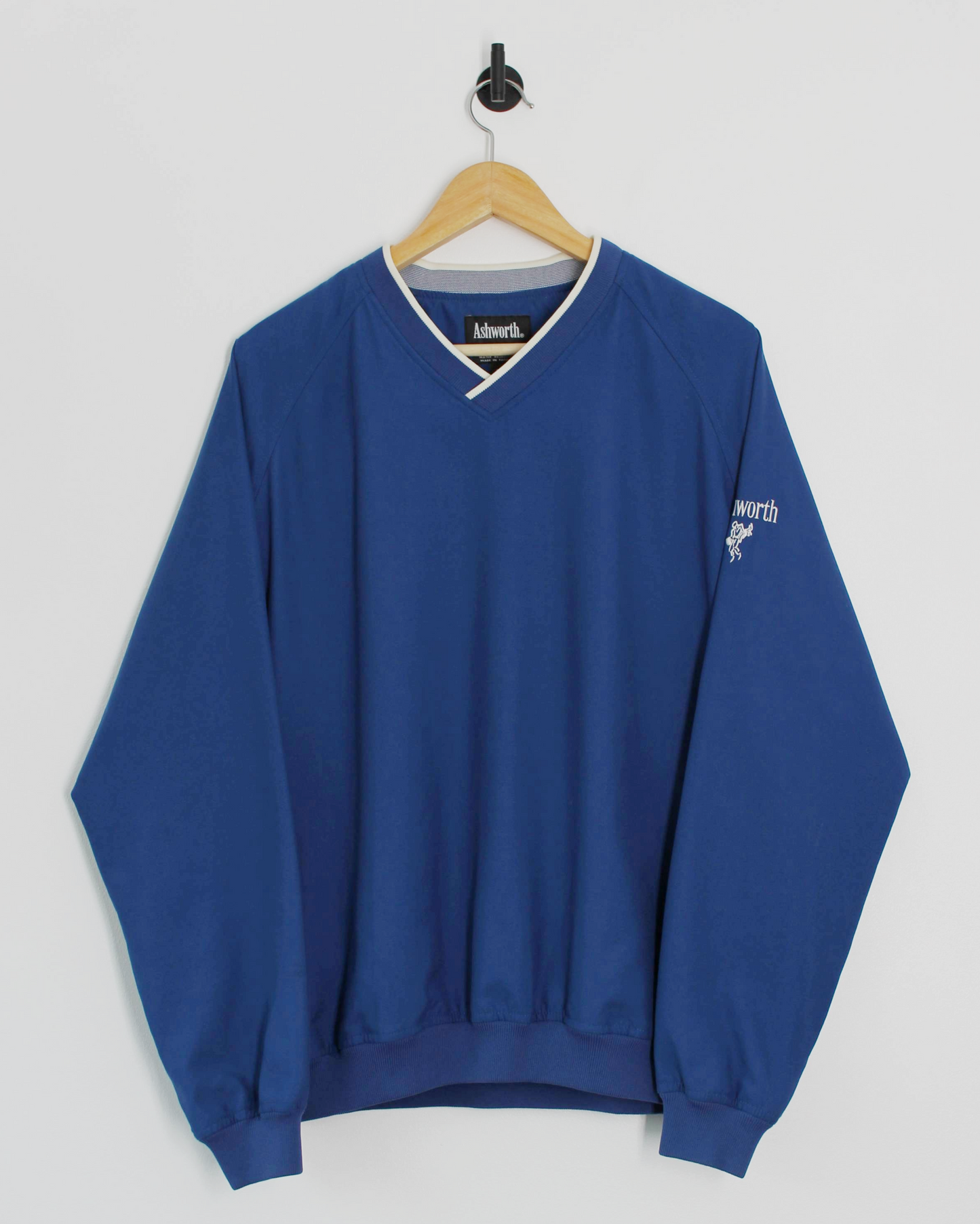 90s Ashworth Blue V-Neck Windbreaker (S)