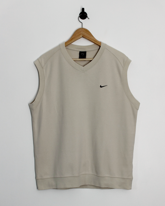 00s Nike Cream Golf Vest (L)