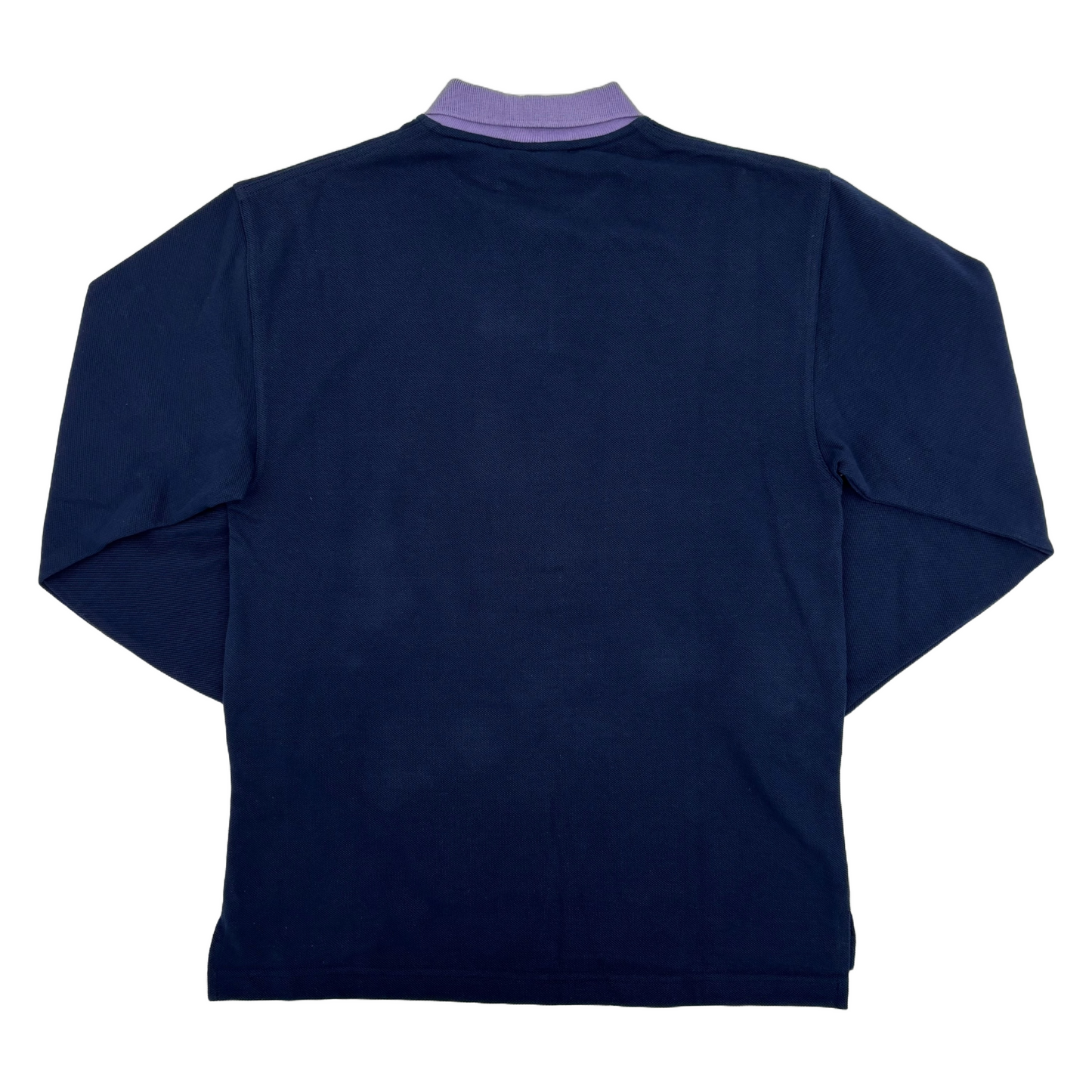 Maxfli Long Sleeve Navy/Purple Polo-Shirt (M)