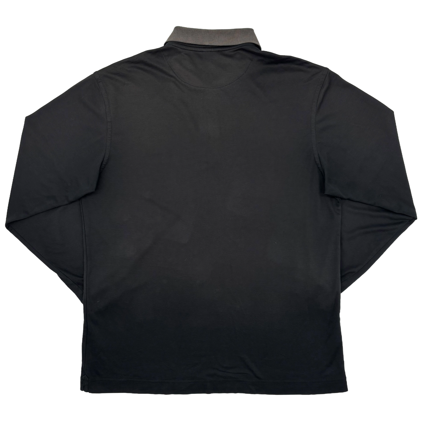 Nike Long Sleeve Black/Grey Polo (S)