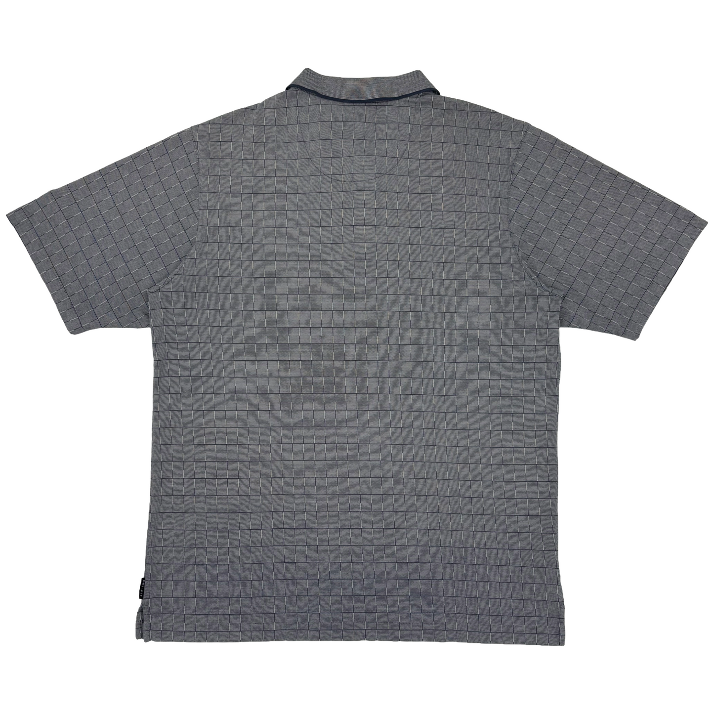 Nike Grey Chequered Polo-Shirt (L)