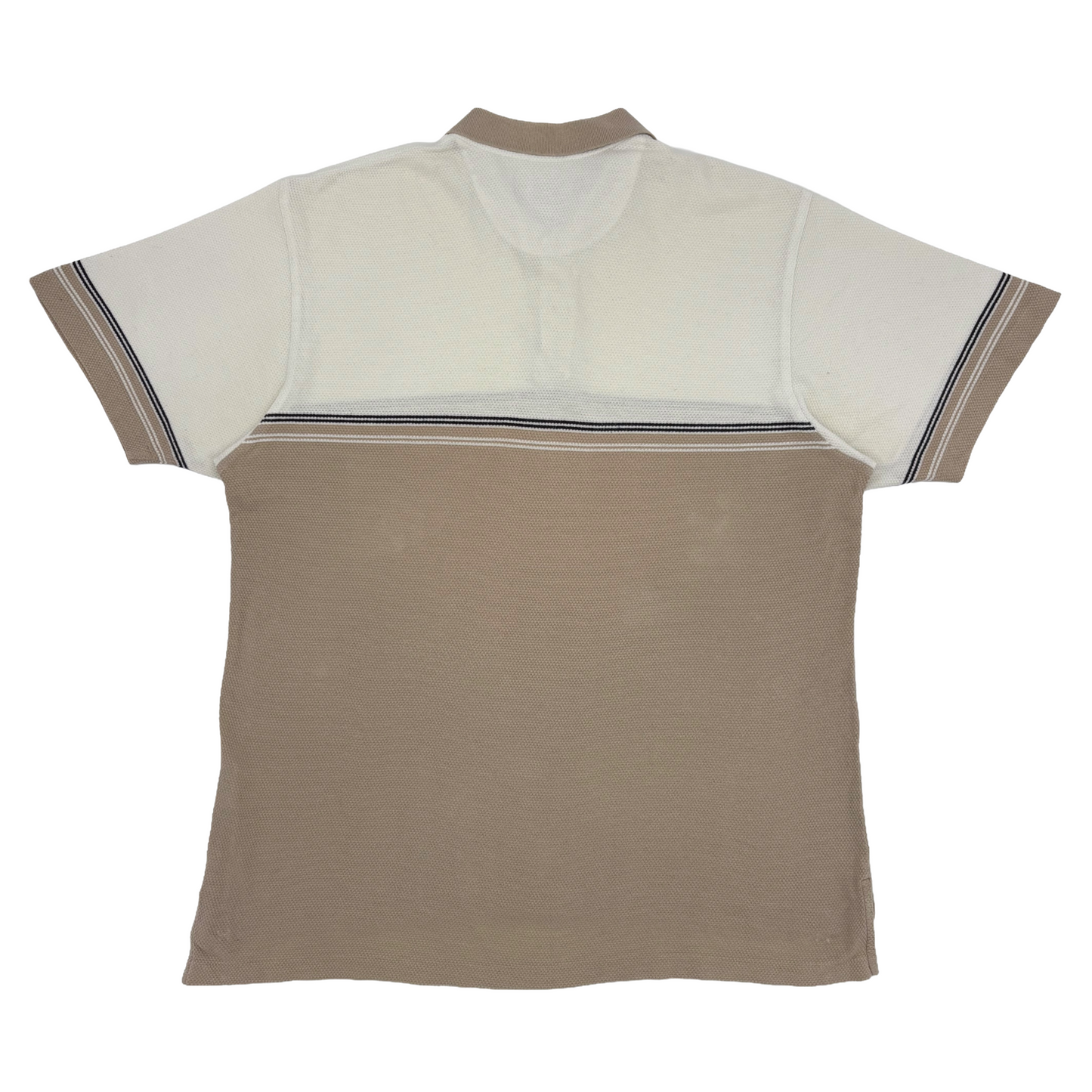 Nike Beige/White Polo-Shirt (L)