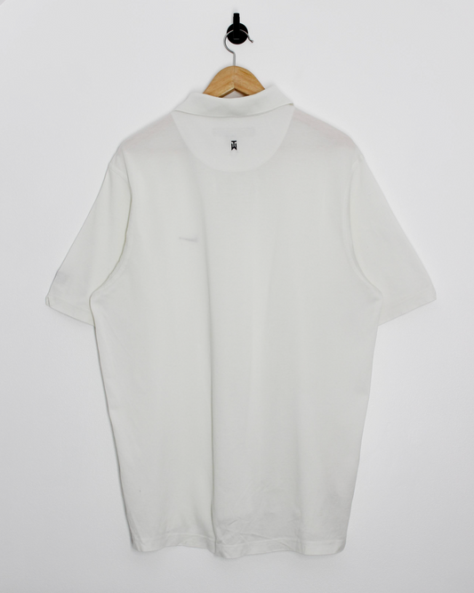 00s Nike Tiger Woods White Polo-Shirt (L)