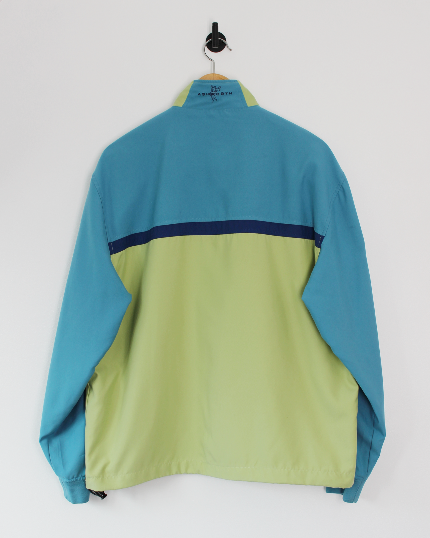 Ashworth Green/Blue Half-Zip Jacket (S)