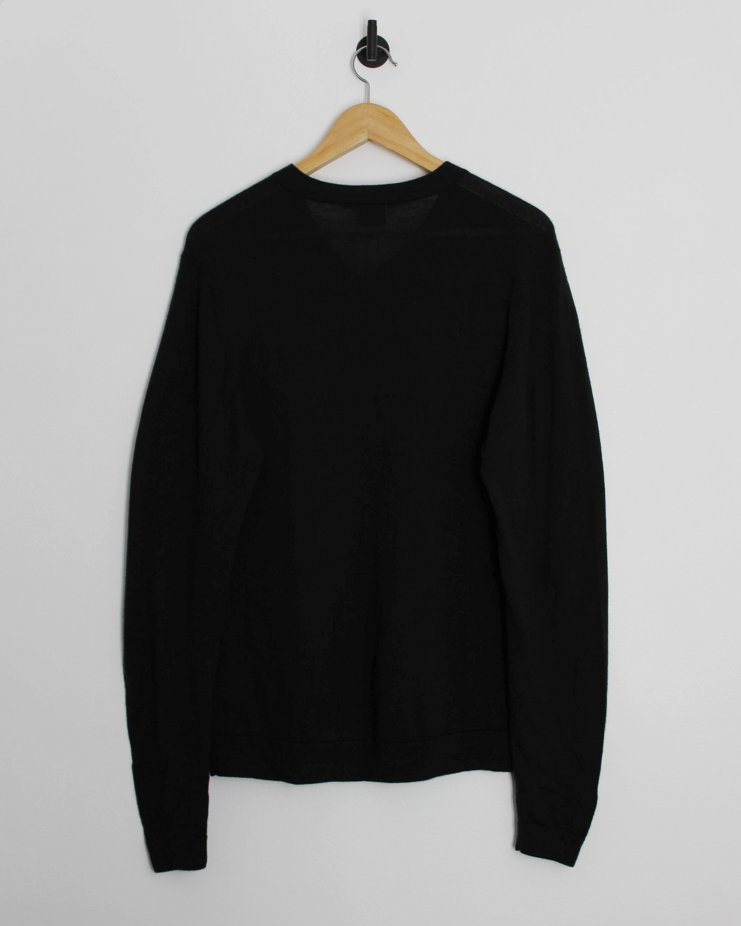 00s Nike Tiger Woods Dark Grey V-Neck Wool Jumper (M)