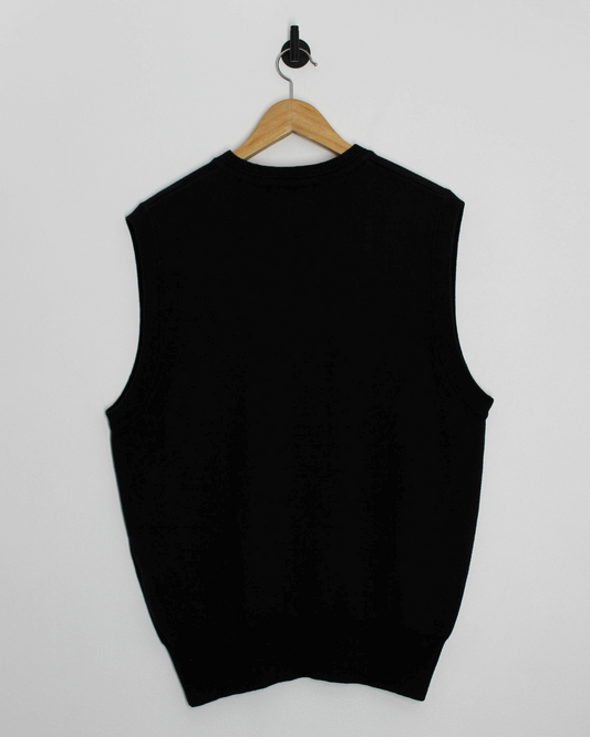 90s Mizuno Black/Gold Golf Vest (L)