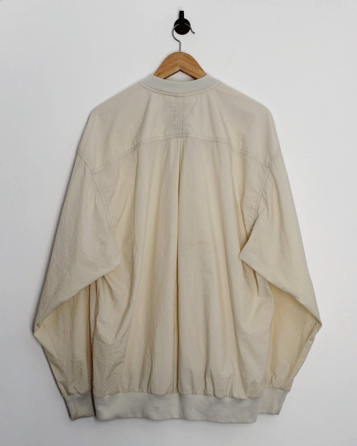 90s Nike Cream Buttoned Windbreaker (L)