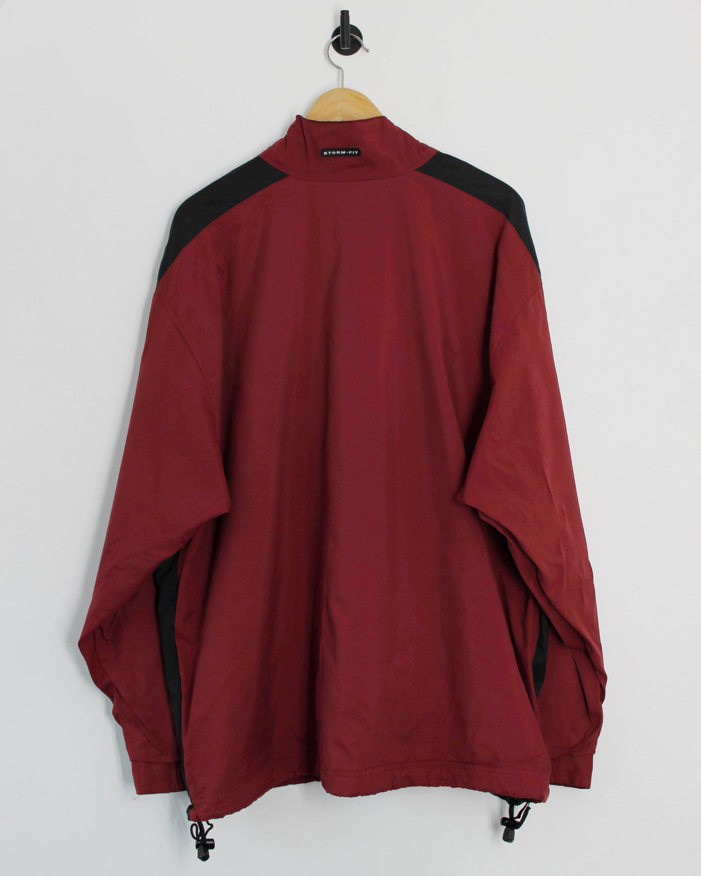 00s Nike Shield Logo Storm-Fit Red/Black Quarter Zip Jacket (XL)