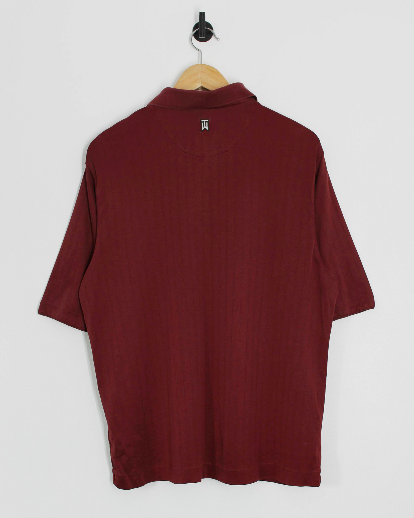 00s Nike Tiger Woods Maroon Polo-Shirt (M)