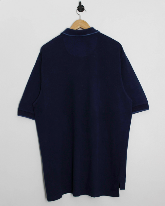 90s Nike Yin Yang Navy/Blue Polo-Shirt (XL)