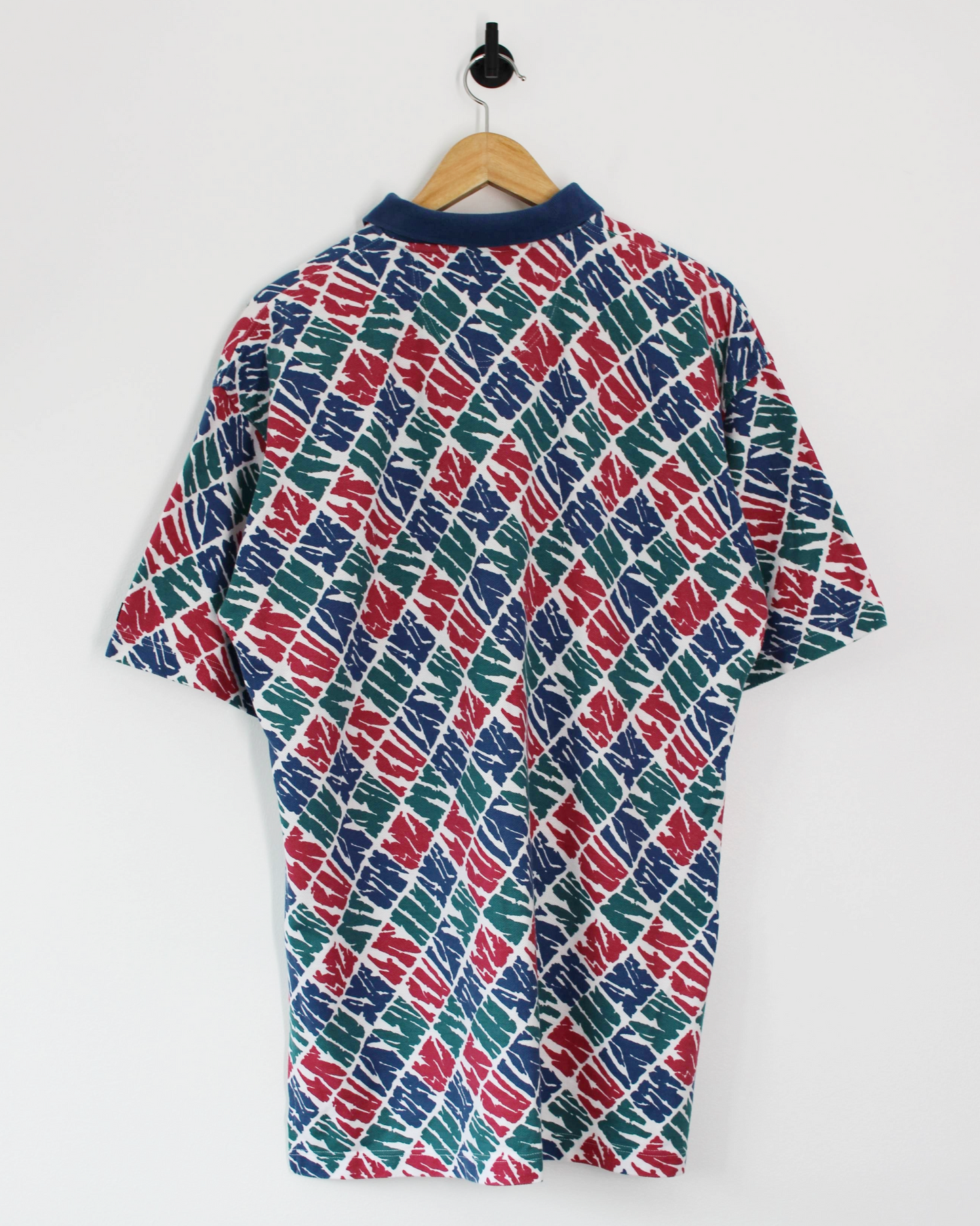 90s Pringle Nick Flado Collection Abstract Polo-Shirt (L)
