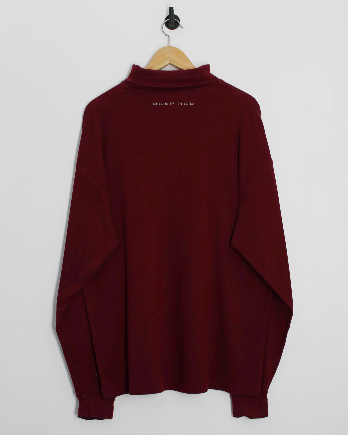 00s Wilson ‘Deep Red’ Turtle Neck Long Sleeve Golf Shirt (XL)