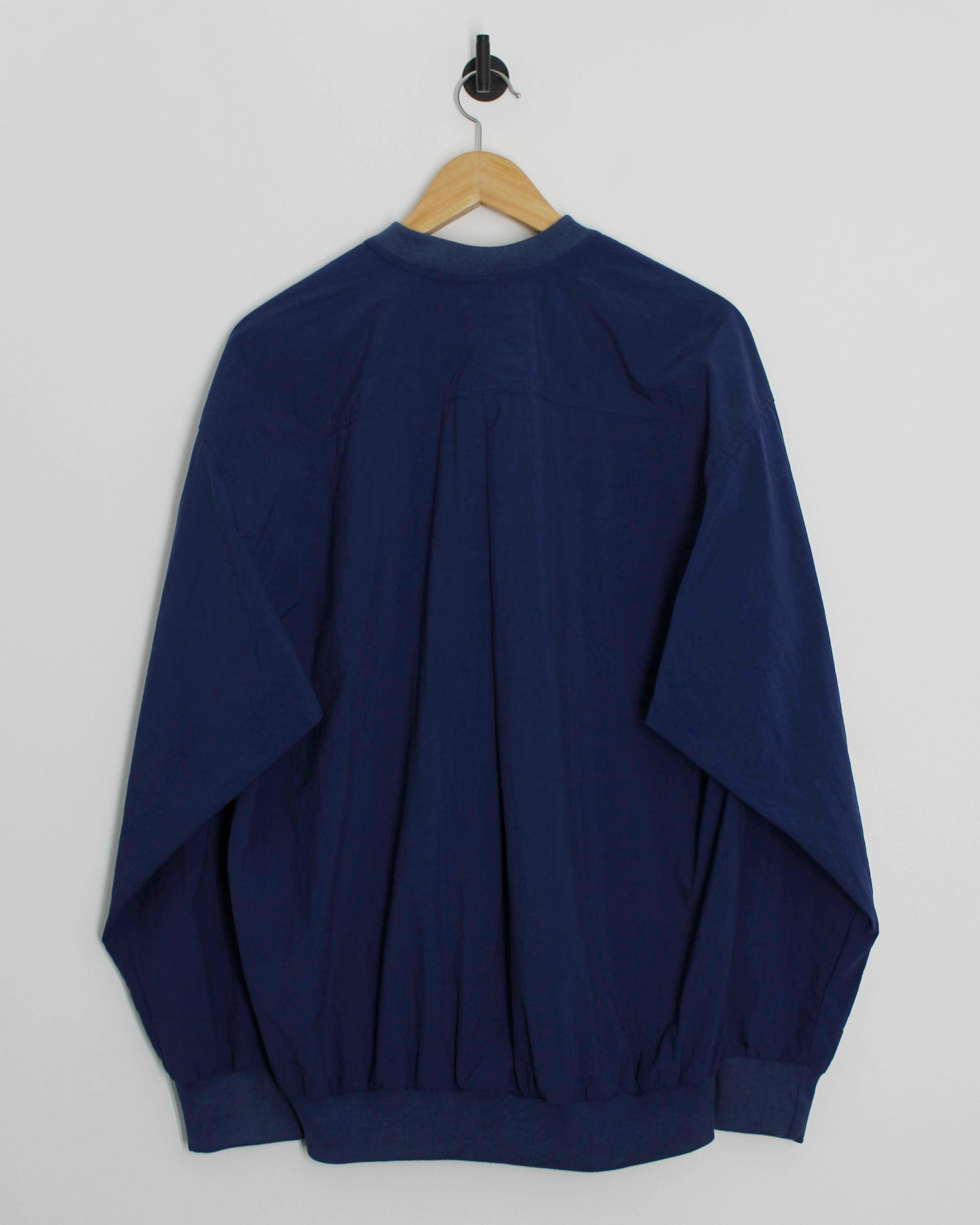 90s Nike Deep Blue Buttoned Windbreaker (M)