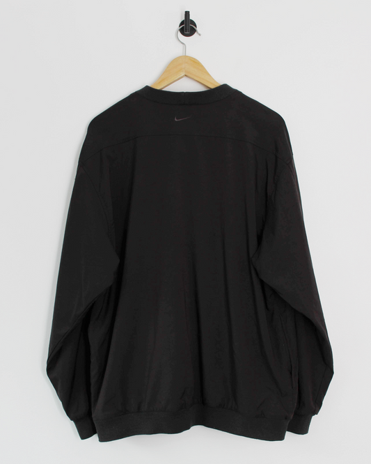 90s Nike Tiger Woods Yin Yang Black Crewneck Windbreaker (L)
