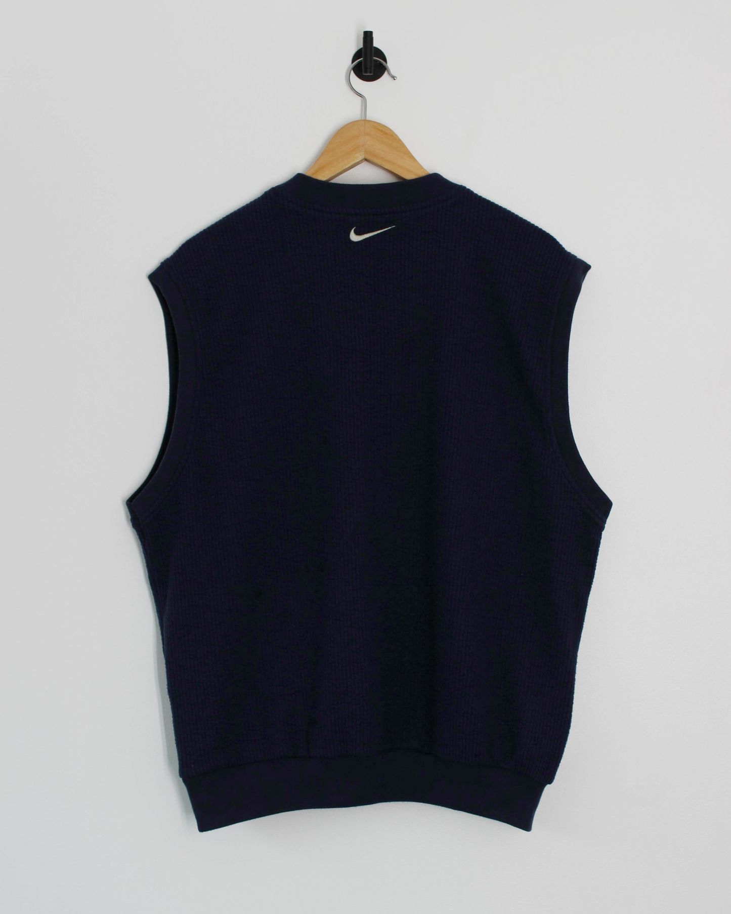 90s Nike Navy Ribbed Golf Vest (M)