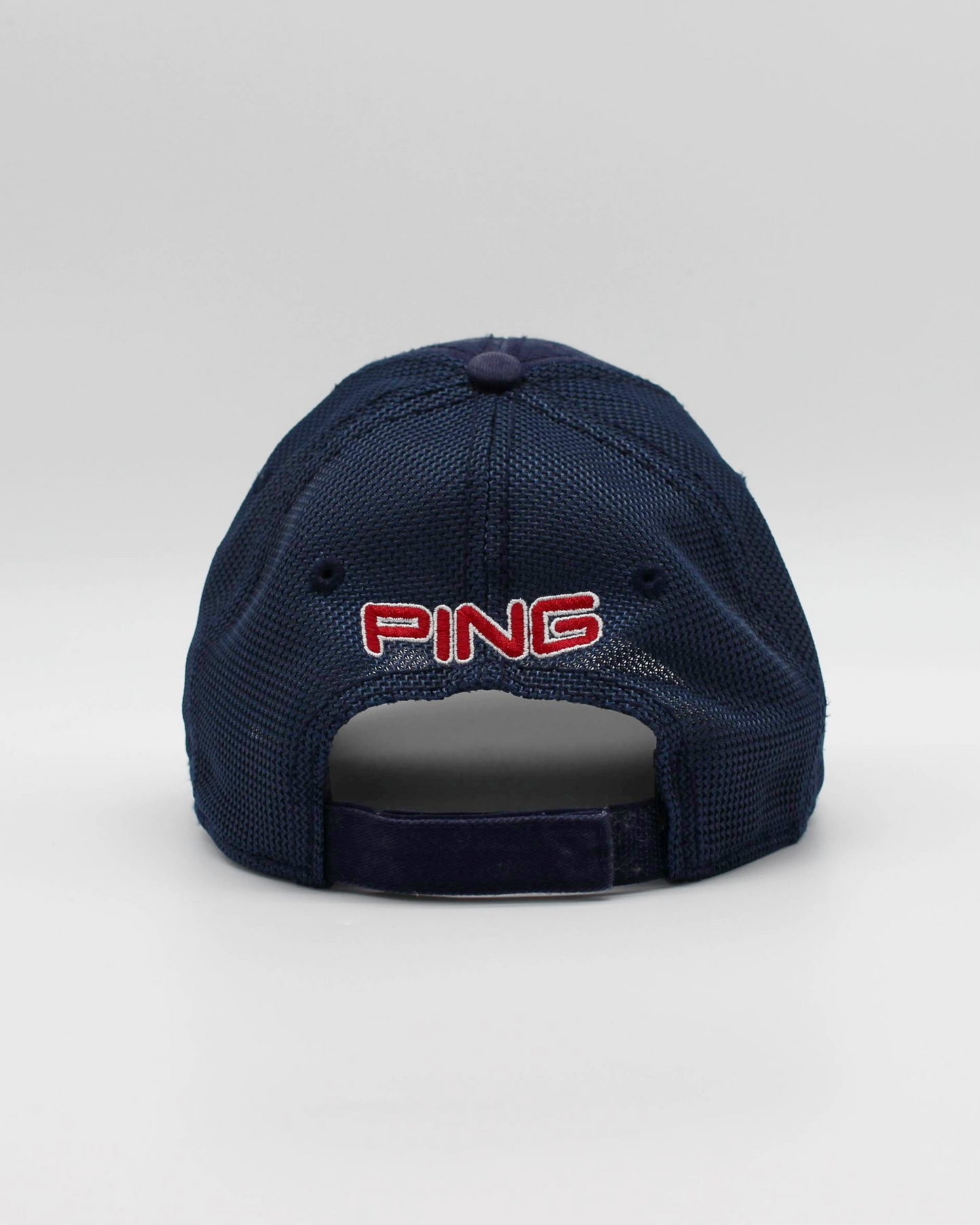 00s Ping Navy ‘Ping Man’ Logo Cap (S)