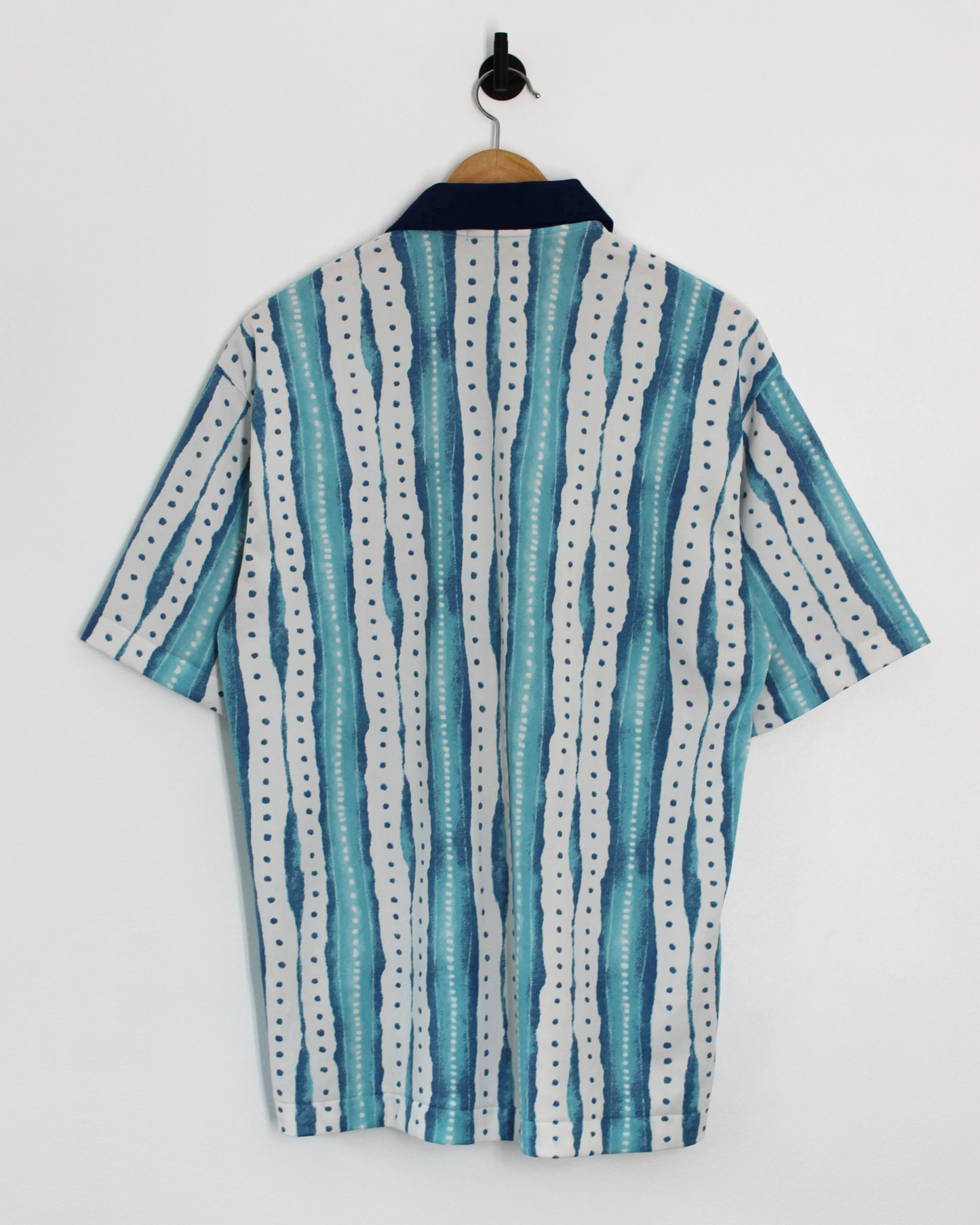 90s Titleist Blue/White Abstract Polo-Shirt (L)