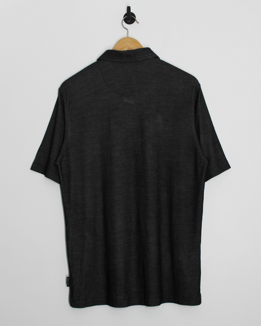 00s Nike Tiger Woods Shield Logo Grey Polo-Shirt (M)