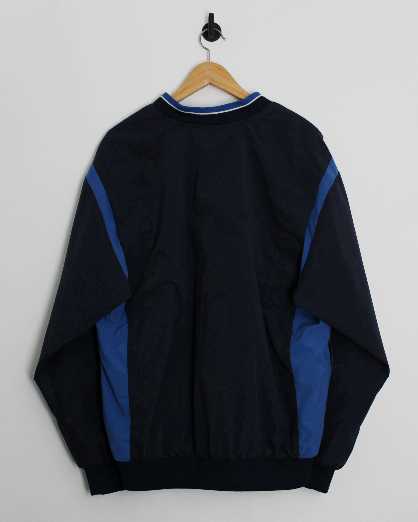 00s Nike Navy/Blue V-Neck Windbreaker (L)