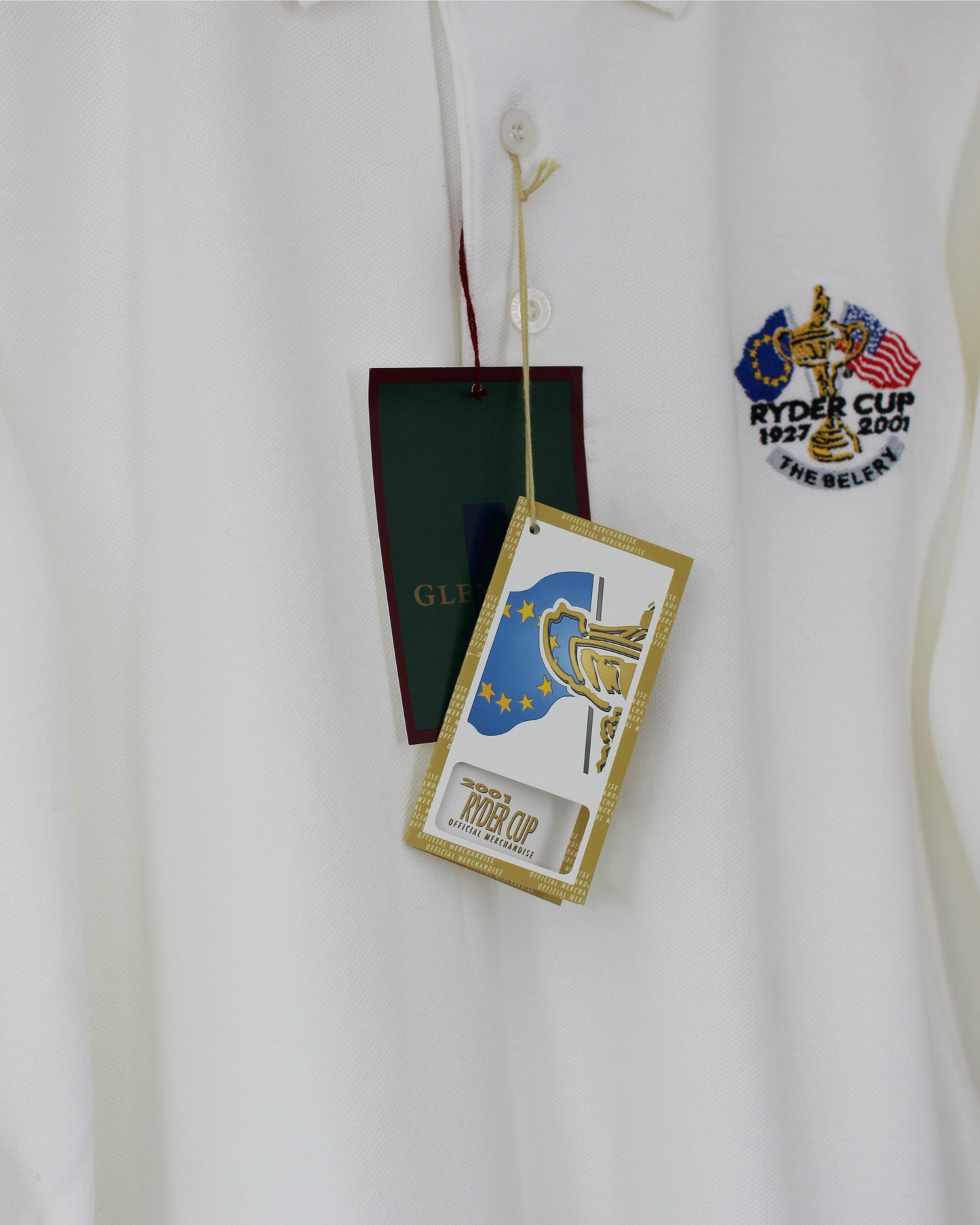 2001 Ryder Cup Glenmuir White Polo-Shirt with Tags (L)