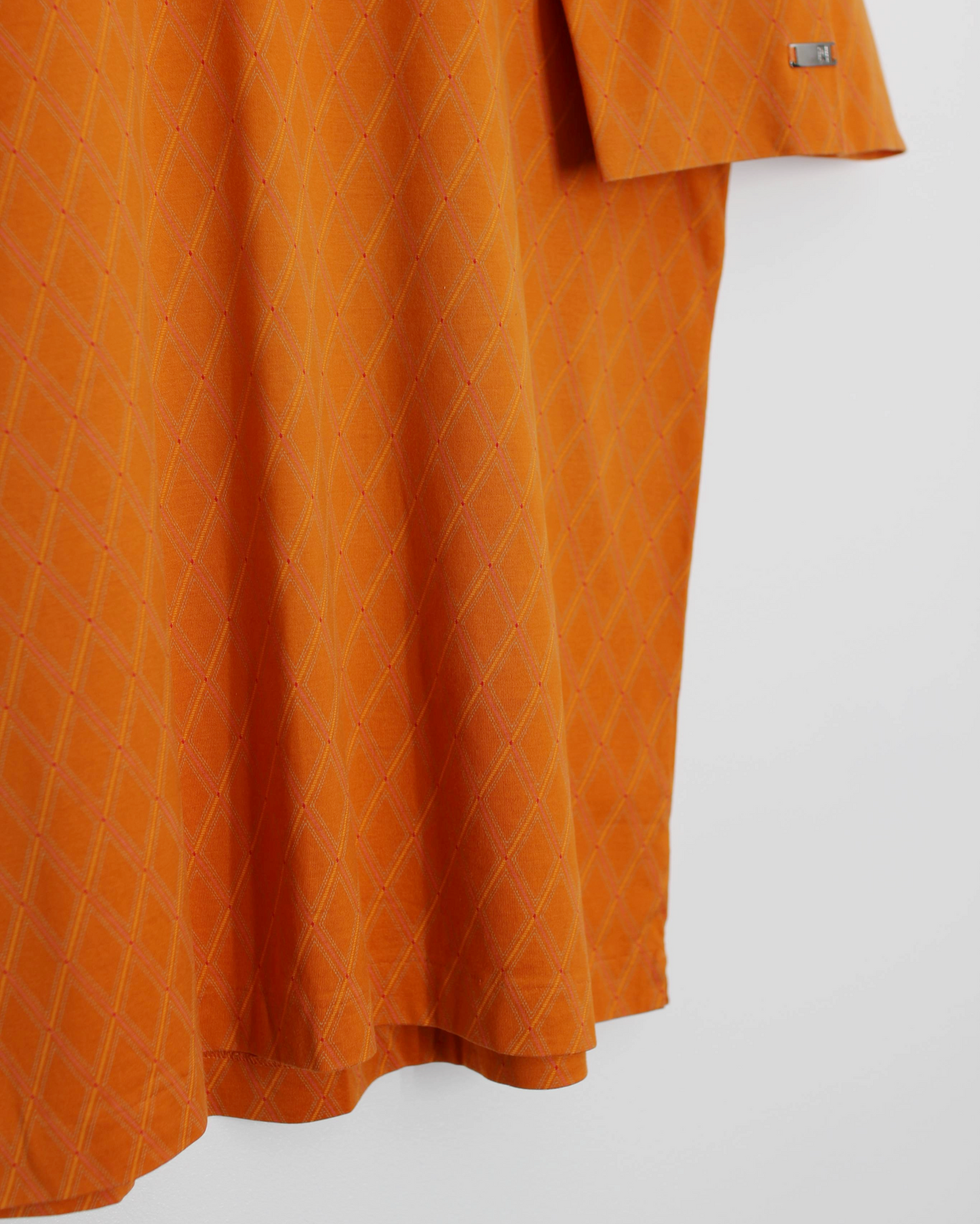 00s Nike Tiger Woods Orange Abstract Polo-Shirt (M)