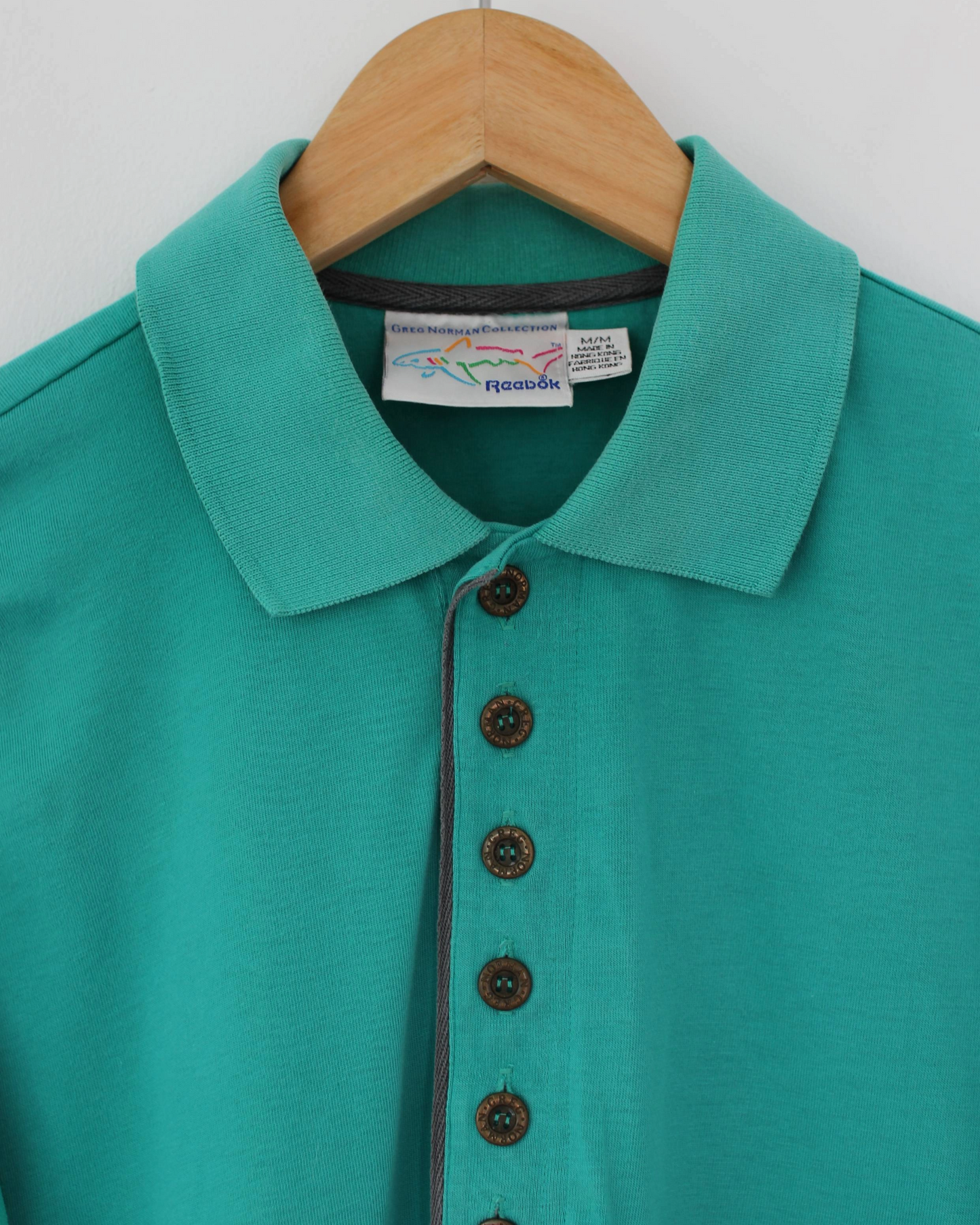 90s Greg Norman Green Polo-Shirt (M)