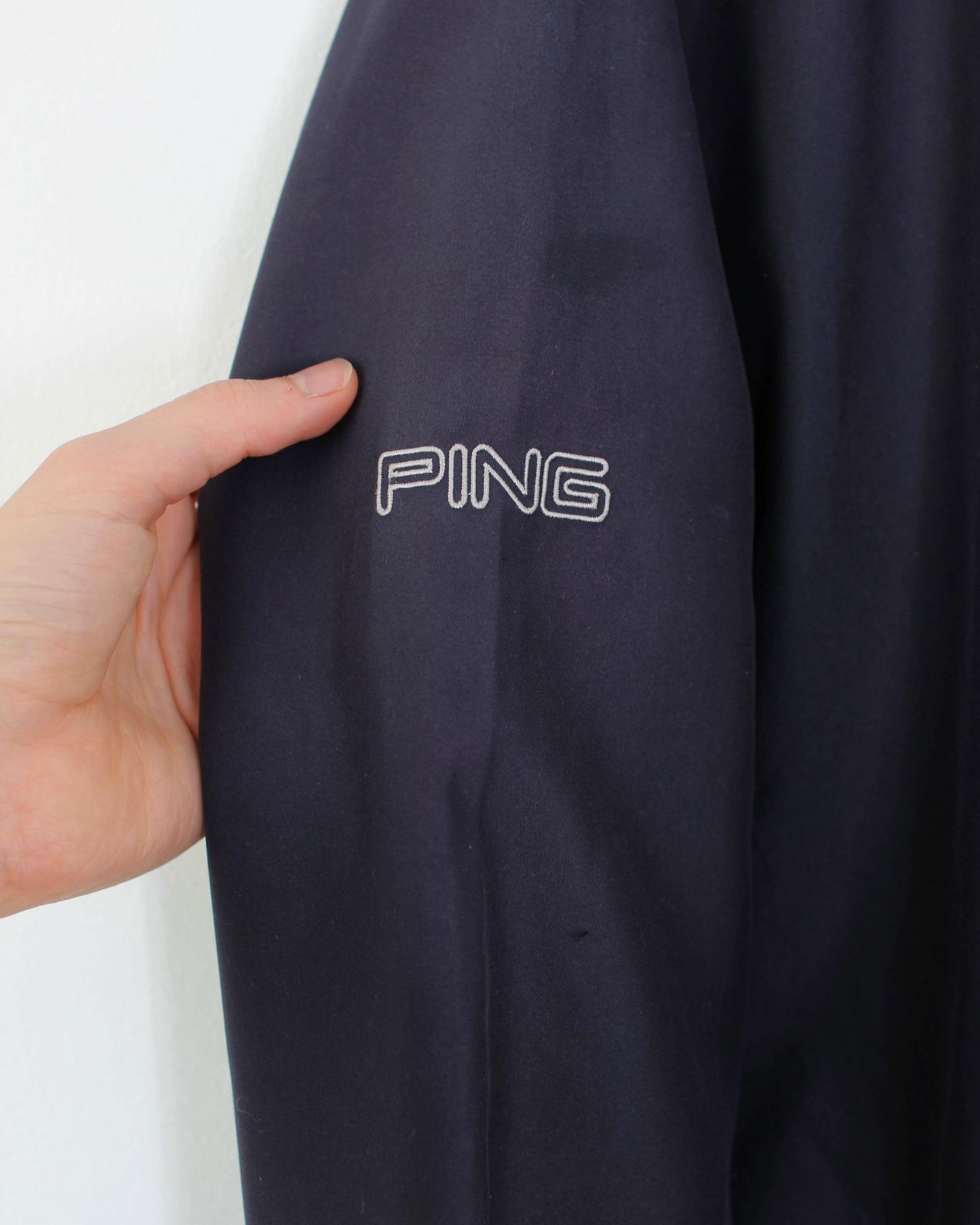 00s Ping Dark Navy V-Neck Windbreaker (M)