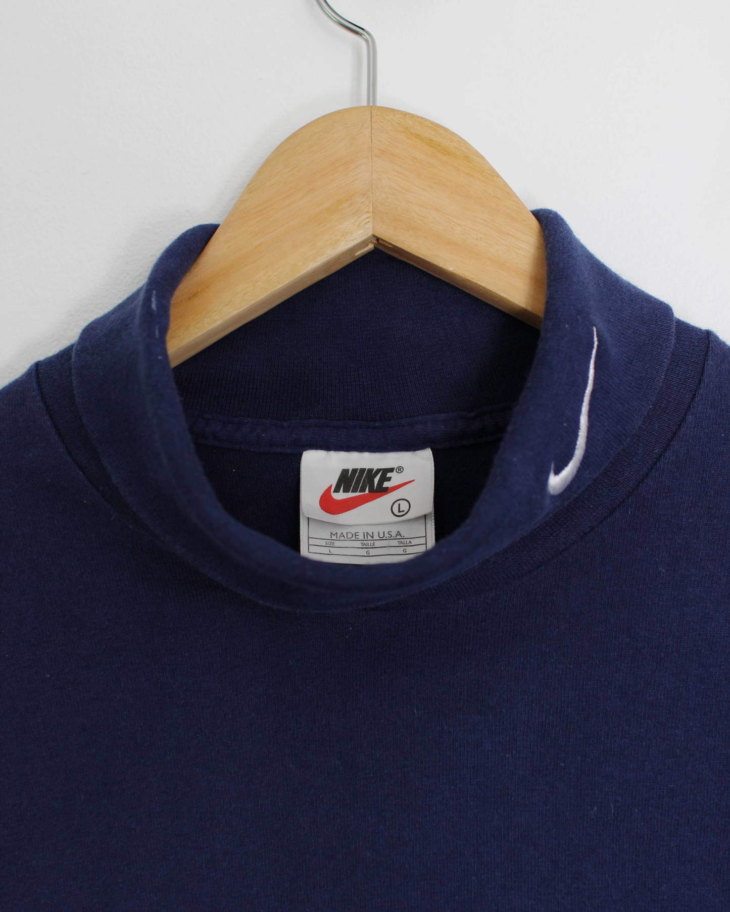 90s Nike Deep Blue Turtle Neck (L)
