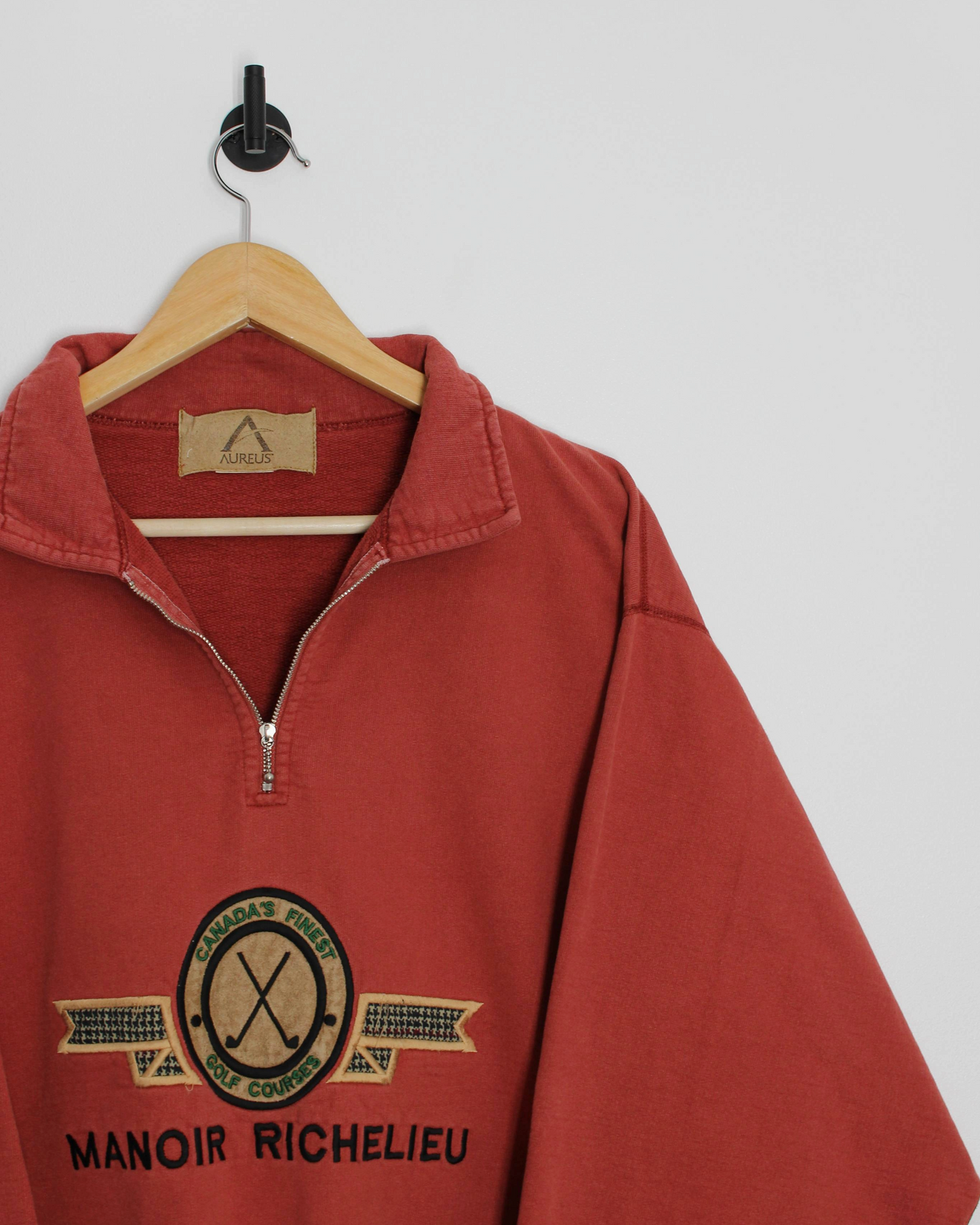 Manoir Richelieu Coral Quarter Zip Jumper (XL)