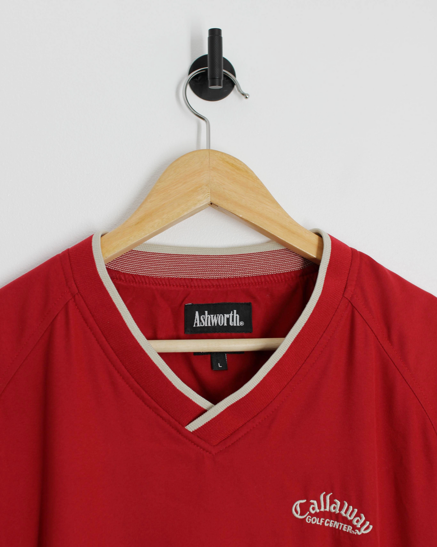 90s Ashworth x Callaway Las Vegas Red Windbreaker (L)