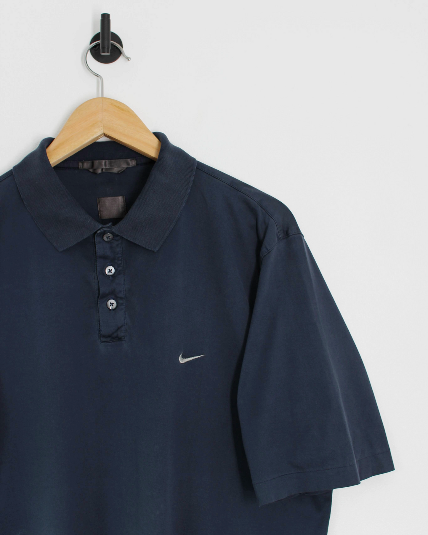 00s Nike Tiger Woods Navy Polo-Shirt (L)