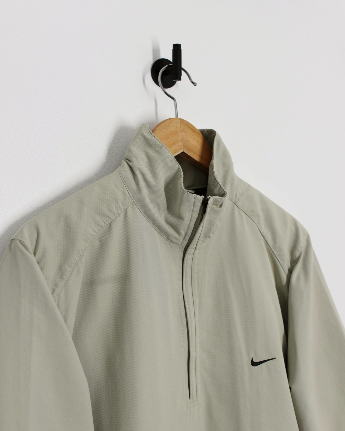 00s Nike Cream Short Sleeved Windbreaker (S)