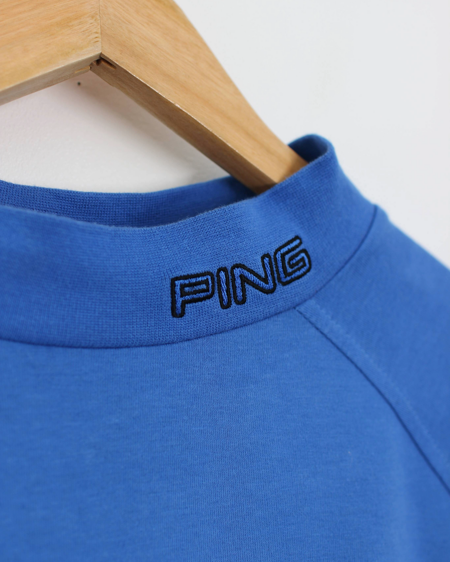 00s Ping Blue Long Sleeve Mock Neck (M)