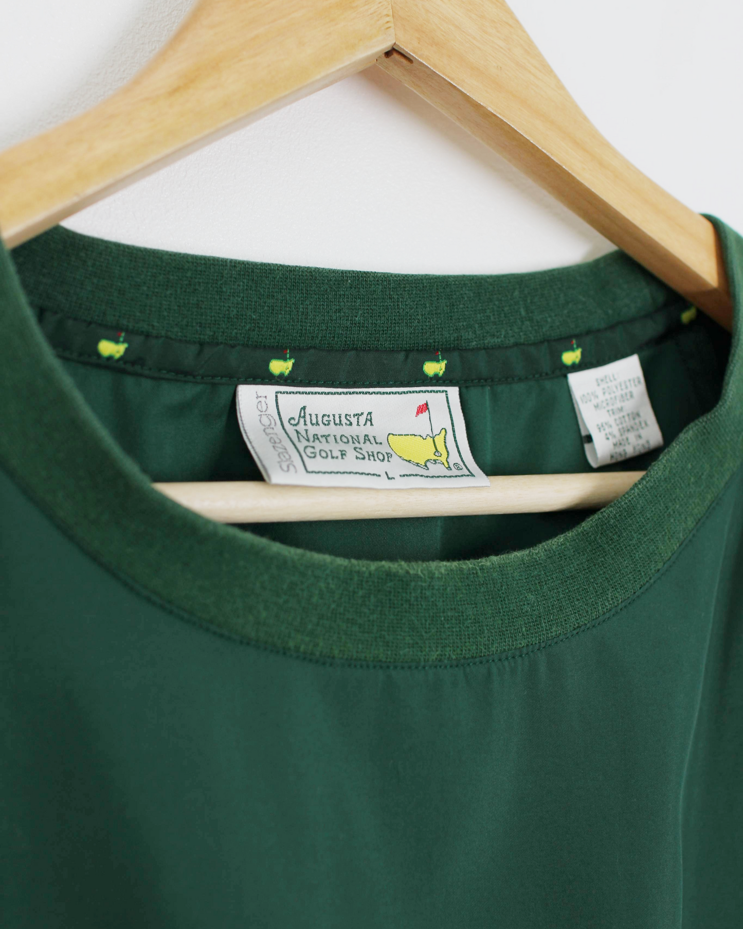 90s Official Masters Slazenger Green Crewneck Windbreaker (L)